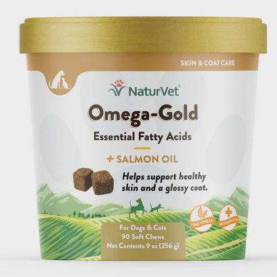 NaturVet Soft Chews - Omega-Gold + Salmon Oil