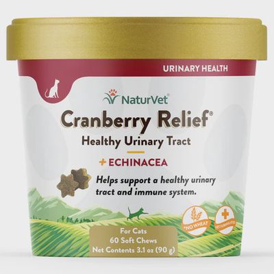 NaturVet Cat Soft Chews - Cranberry Relief, 60ct