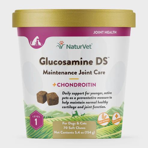 NaturVet Soft Chews - Glucosamine DS L1, 70ct