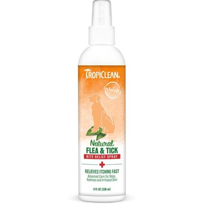 Tropiclean Natural Flea &amp; Tick - Bite Relief Spray, 8oz