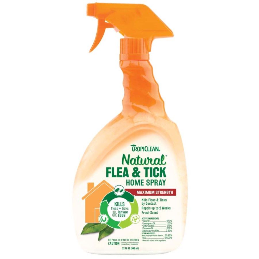 Tropiclean Natural Flea &amp; Tick - Home Spray, 32oz