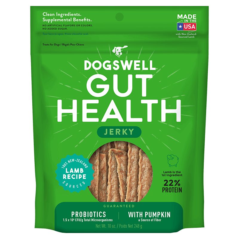 Dogswell Gut Health Lamb Jerky, 10oz