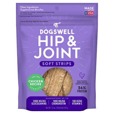 Dogswell Hip &amp; Joint Chicken Soft Strips, 12oz