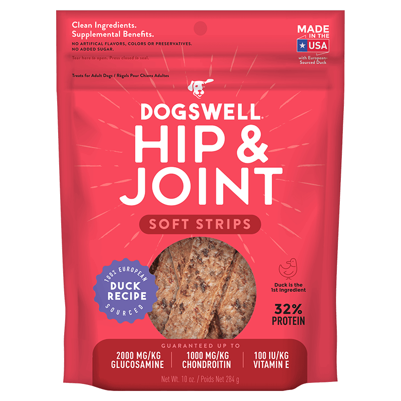 Dogswell Hip &amp; Joint Duck Soft Strips, 10oz