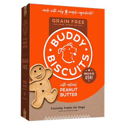 Buddy Biscuits Grain Free - Peanut Butter, 14oz