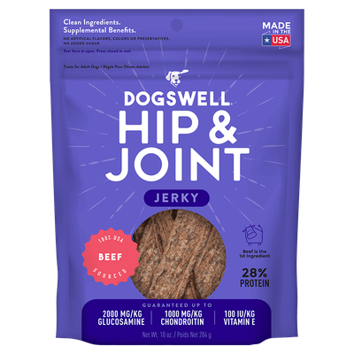 Dogswell Hip &amp; Joint Beef Jerky, 10oz