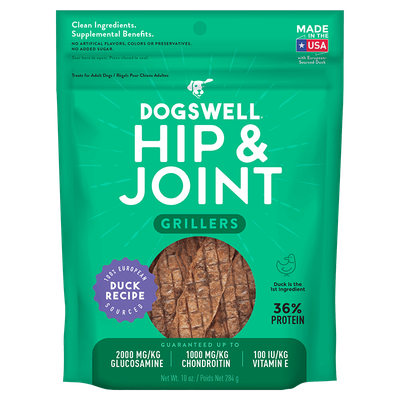 Dogswell Hip &amp; Joint Duck Grillers, 10oz