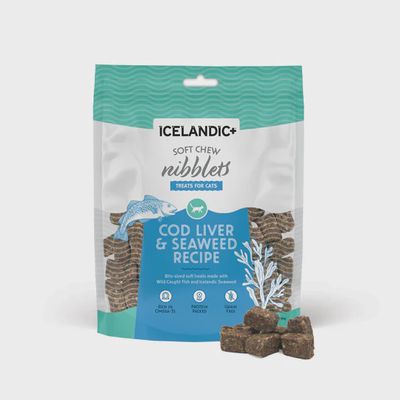 Icelandic+ Cat Nibblets, Cod Liver &amp; Seaweed, 2.25oz