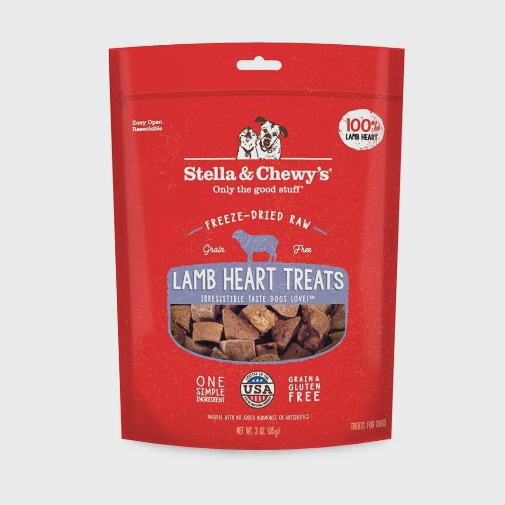 Stella &amp; Chewy&#39;s Freeze-Dried Treat - Lamb Hearts, 3oz