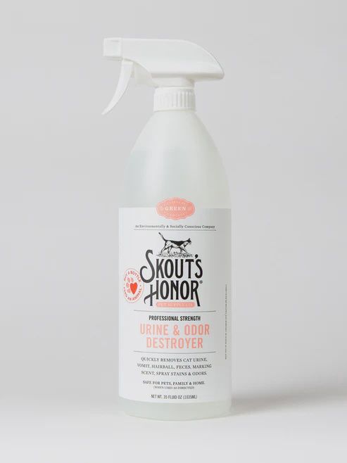 Skout&#39;s Honor Cleaning - Cat Urine &amp; Odor Destroyer, 35oz