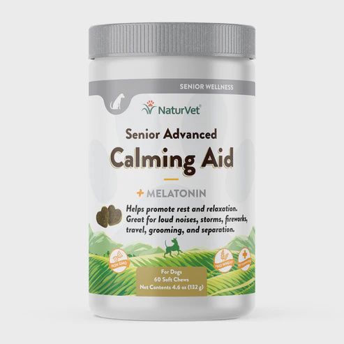 NaturVet Senior Advanced - Calming Aid Soft Chews, 60ct
