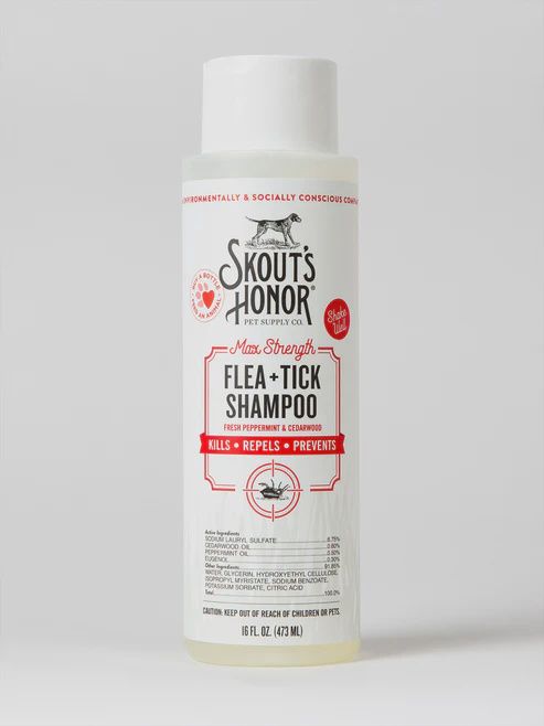 Skout&#39;s Honor Flea+Tick Shampoo, 16oz