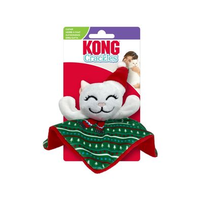 KONG Cat Holiday Crackles - Santa Kitty