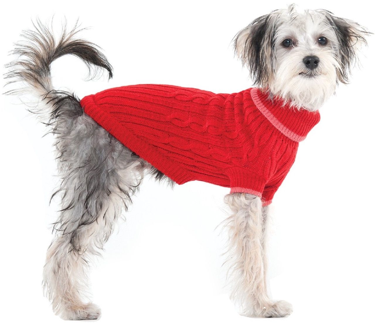 EP Red Classic Cable Sweater