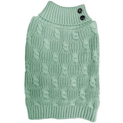 EP Sage Textured Cable Sweater