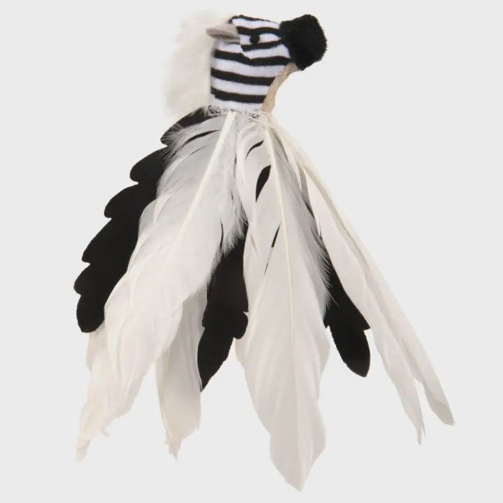 WW Instinct Cat Toy - Zingy Zebra Feathers