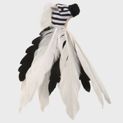 WW Instinct Cat Toy - Zingy Zebra Feathers