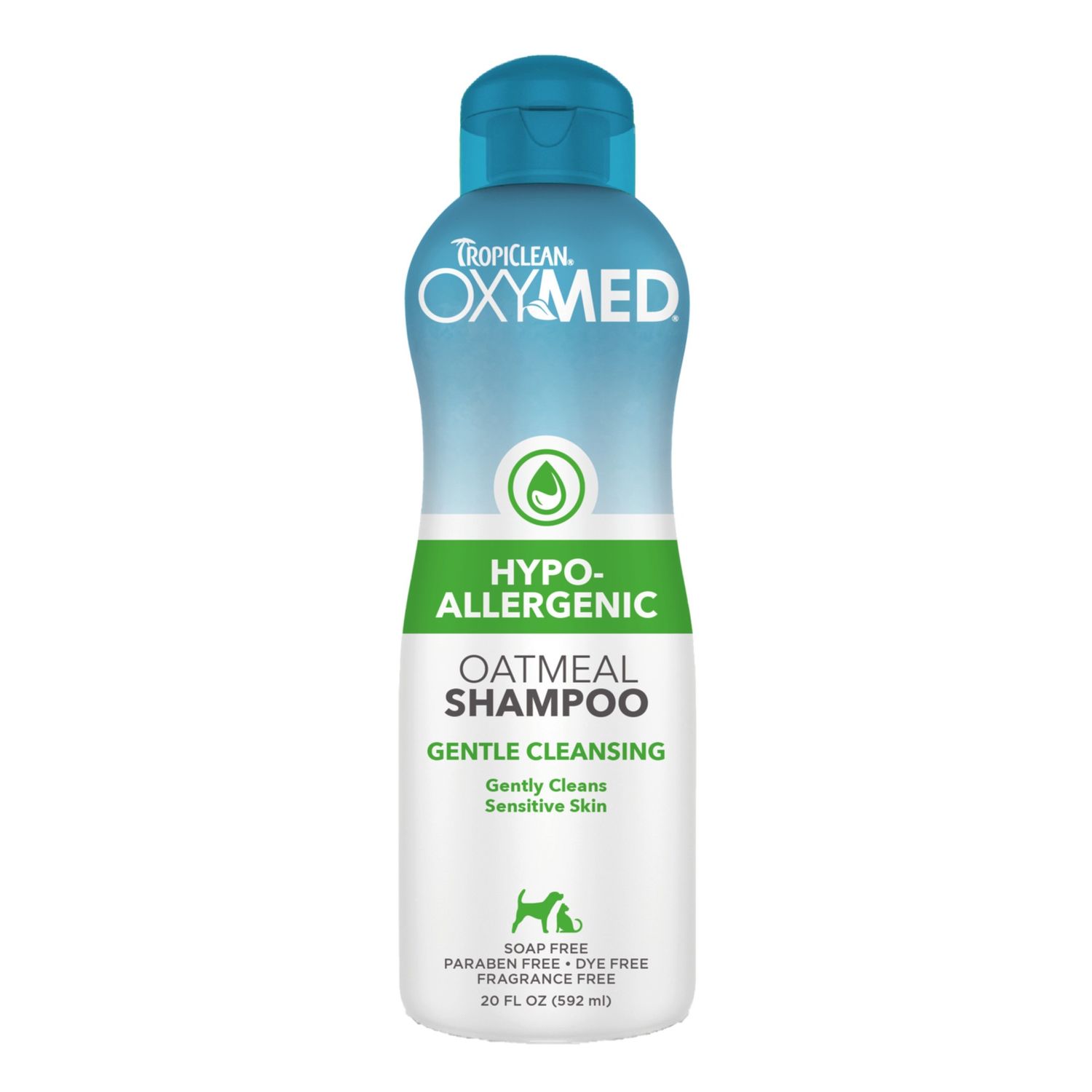 Tropiclean OxyMed Oatmeal Shampoo - Hypoallergenic, 20oz