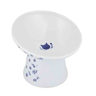 Necoichi Tilted Stress Free Raised Cat Food Bowl