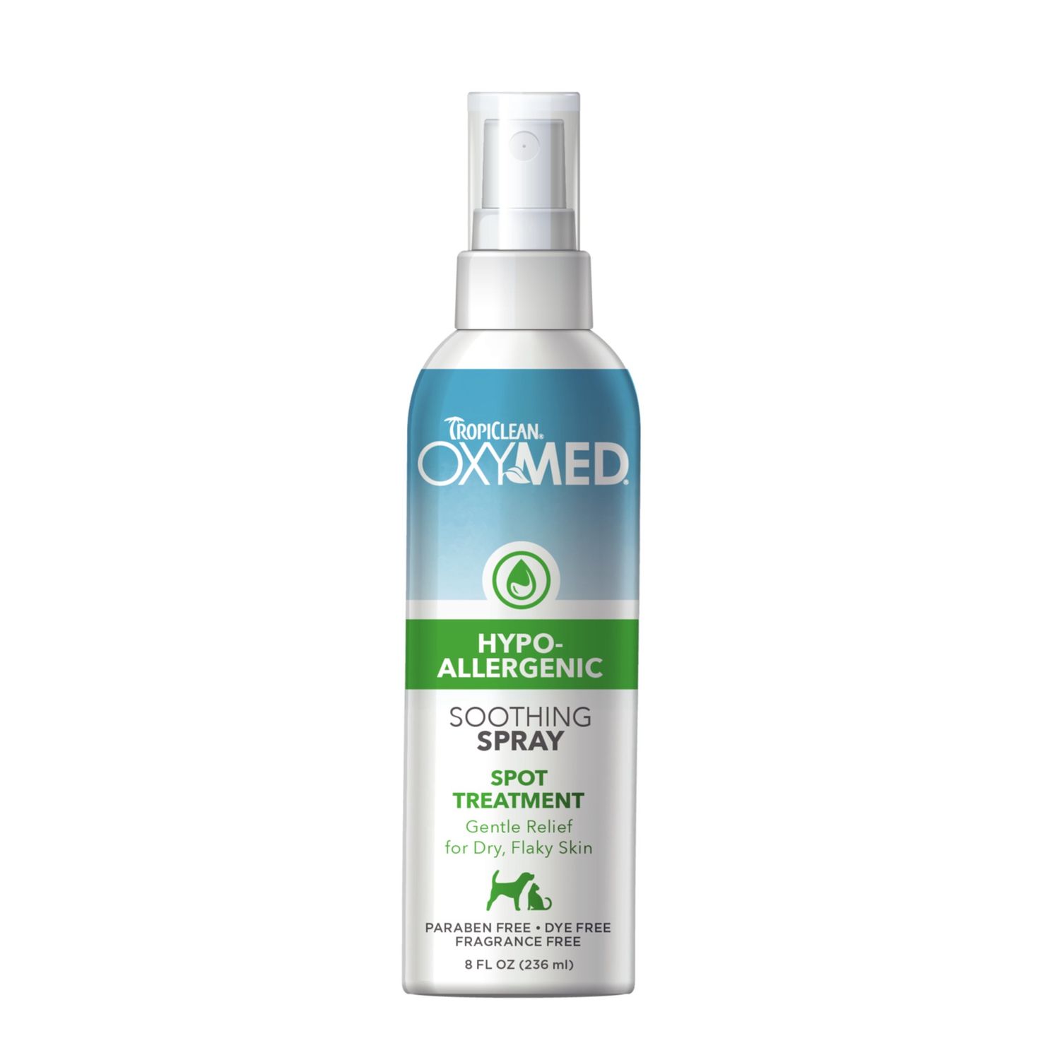 Tropiclean OxyMed Soothing Spray - Hypoallergenic, 8oz