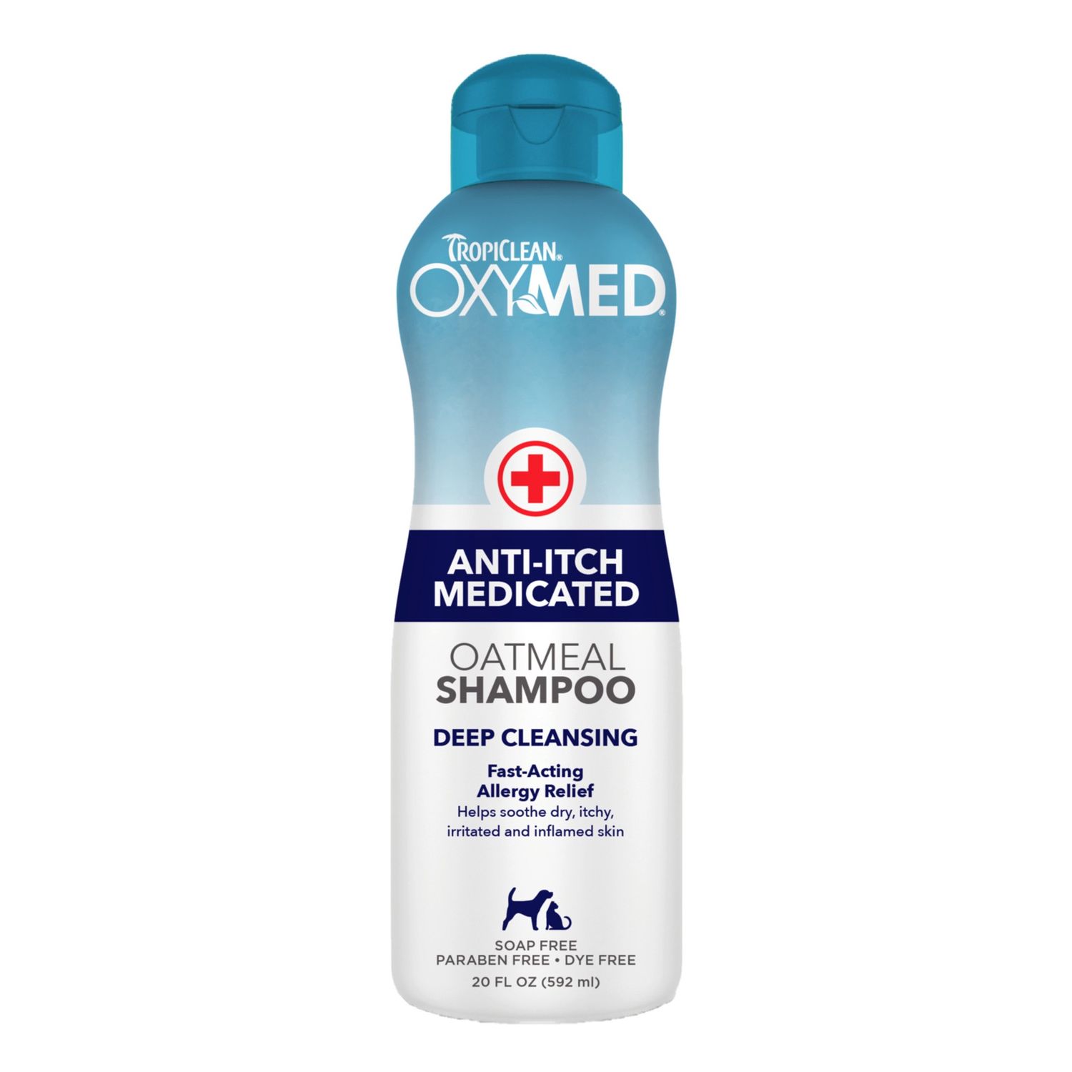 Tropiclean OxyMed Oatmeal Shampoo - Anti-Itch Medicated, 20oz