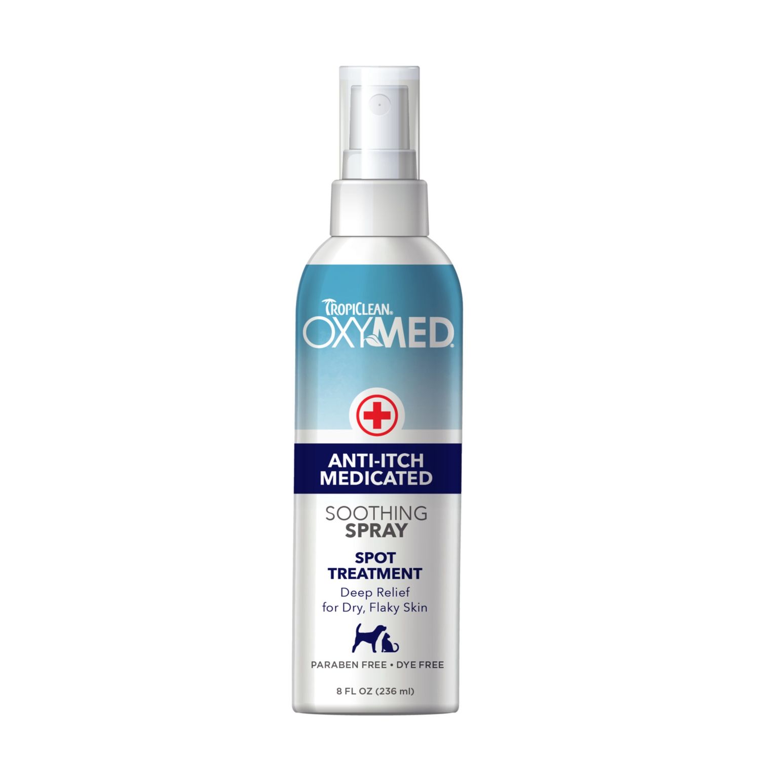 Tropiclean OxyMed Soothing Spray - Anti-Itch Medicated, 8oz