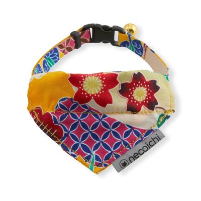 Necoichi Bandana Cat Collar With Air Tag Pocket