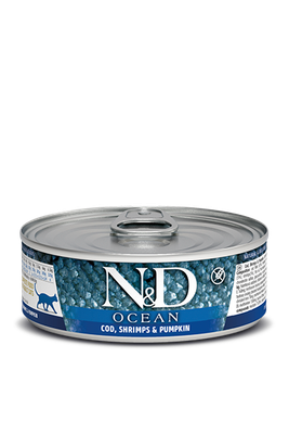 Farmina Cat N&amp;D Ocean Adult: Cod, Shrimp, &amp; Pumpkin, 2.8oz