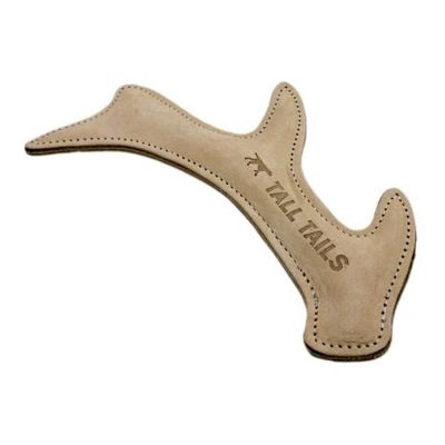 Tall Tails Natural Leather Toy - Antler, 11&quot;