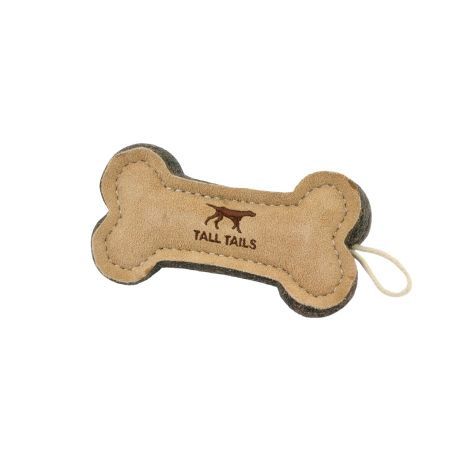 Tall Tails Leather &amp; Wool Bone, 6&quot;