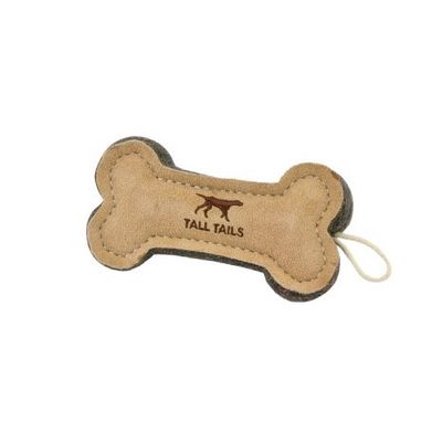 Tall Tails Leather &amp; Wool Bone, 6&quot;