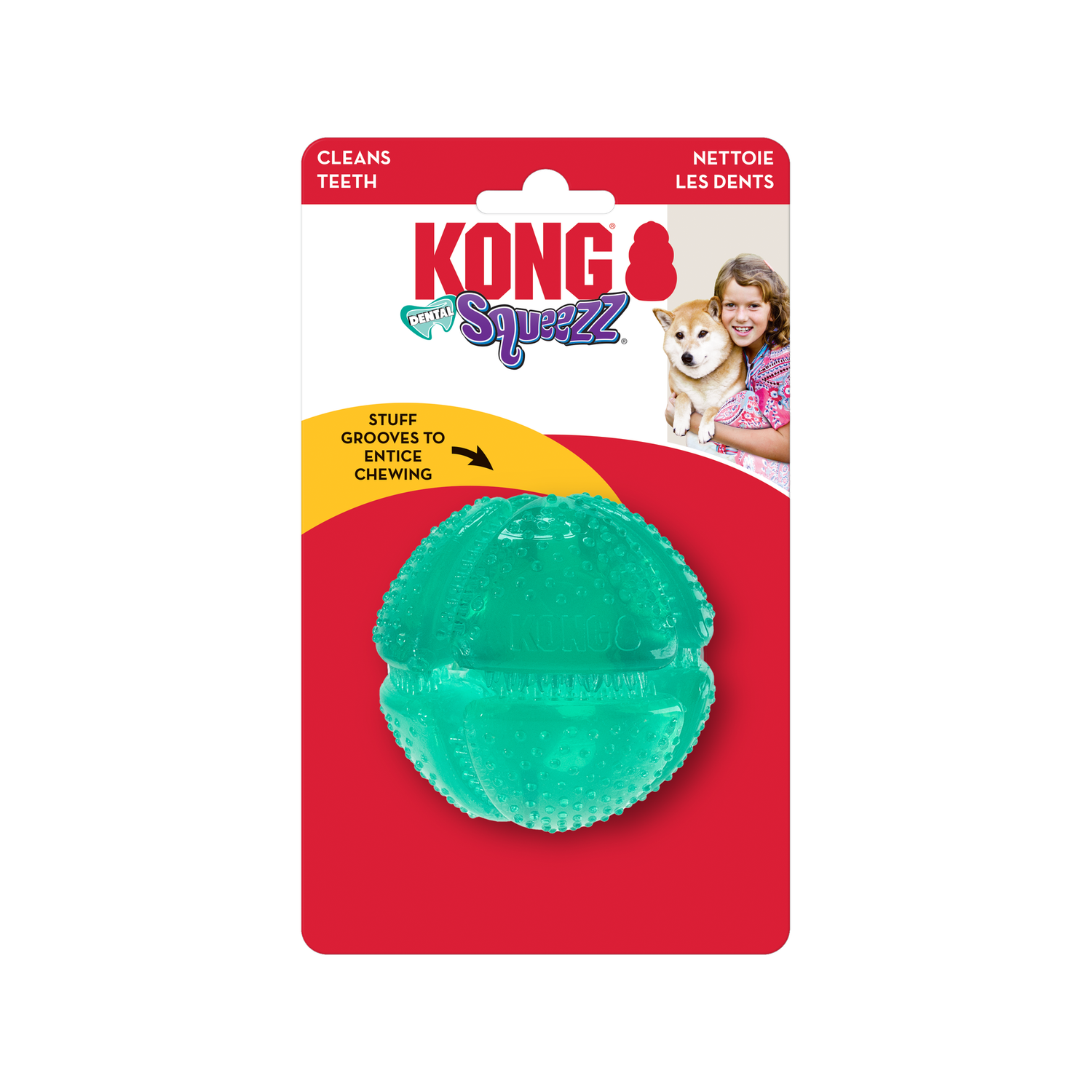 KONG Squeezz - Dental Ball, M