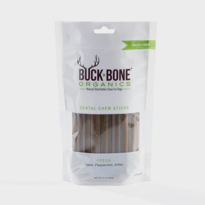 Buck Bone Antler Dental Chews - 6&quot;, 12pk