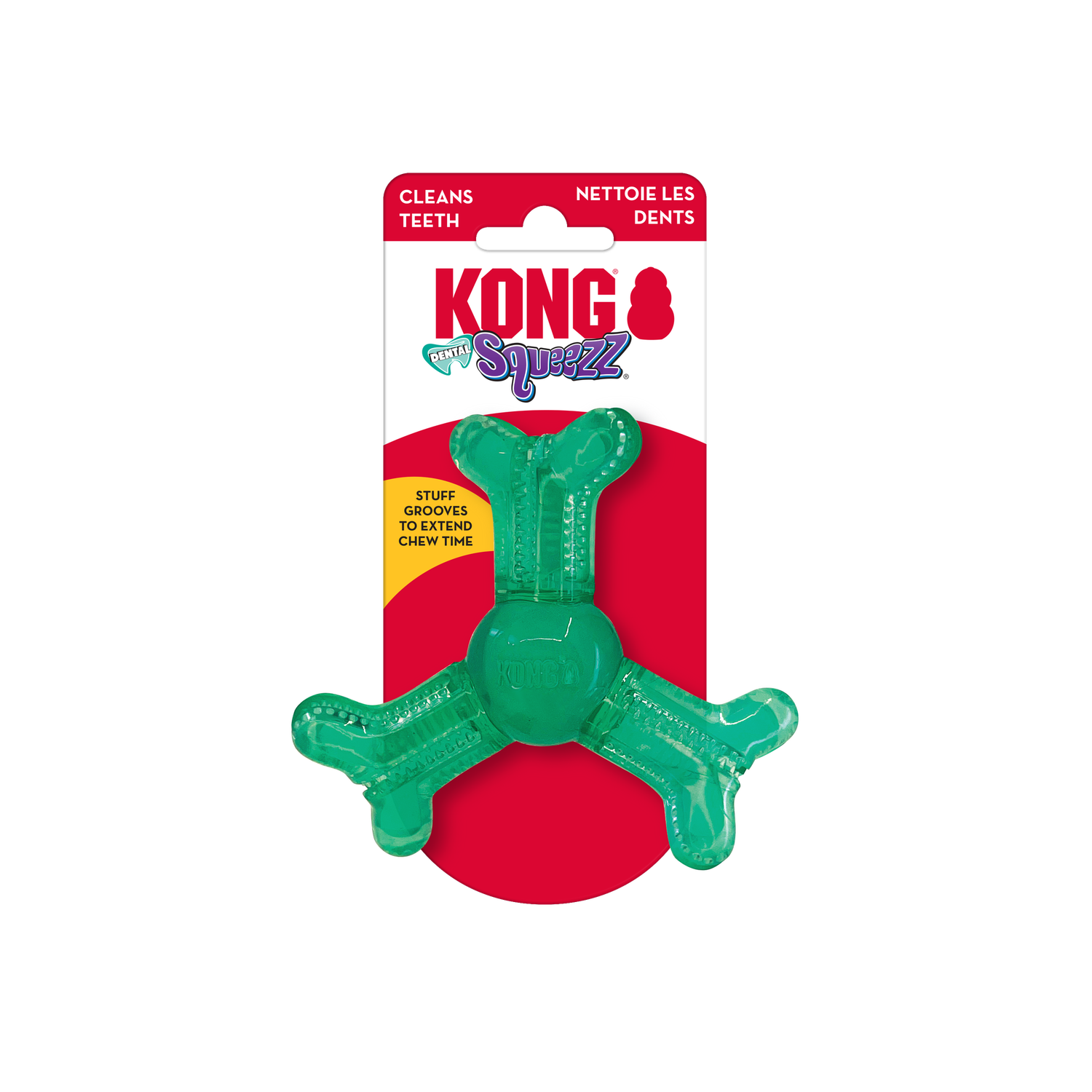 KONG Squeezz - Dental Roller Bone, XS/S