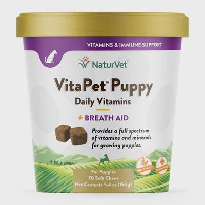 NaturVet Soft Chews - VitaPet Puppy + Breath, 70ct