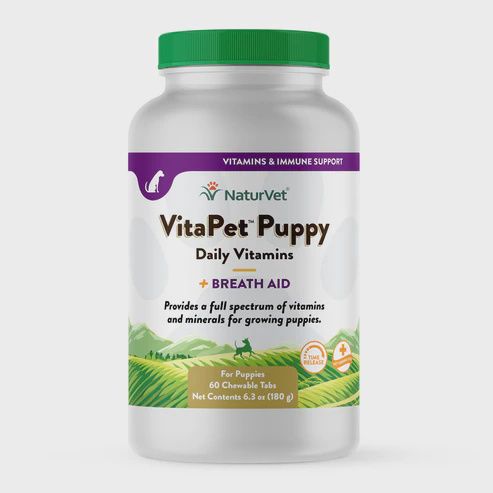 NaturVet Tablets - VitaPet Puppy + Breath, 60ct