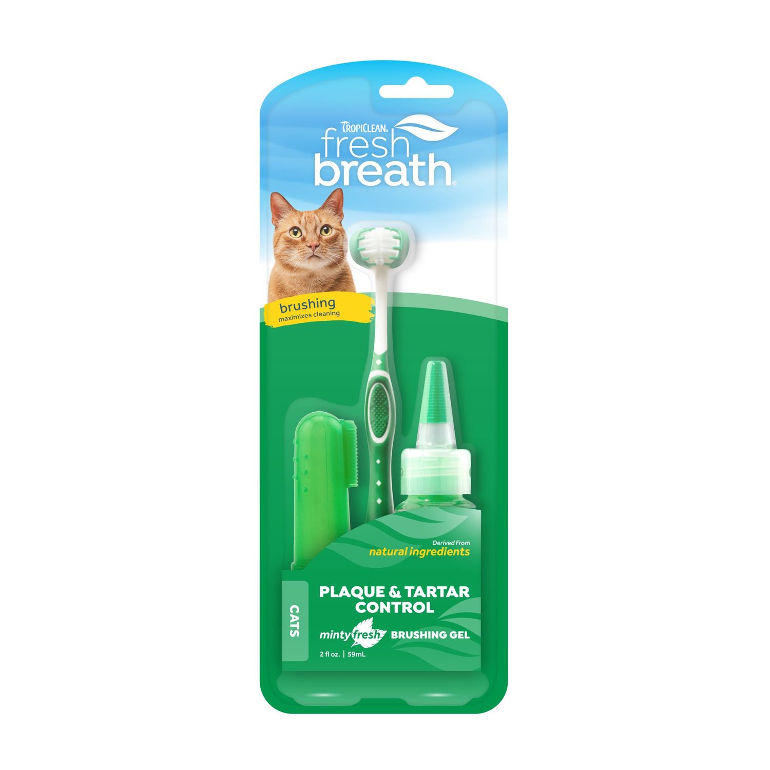 Tropiclean Fresh Breath Oral Care Kit (Cat), 2oz