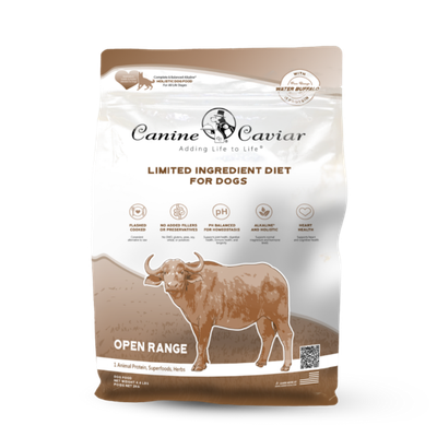 Canine Caviar Open Range - Water Buffalo &amp; Chickpea, 4.4lb
