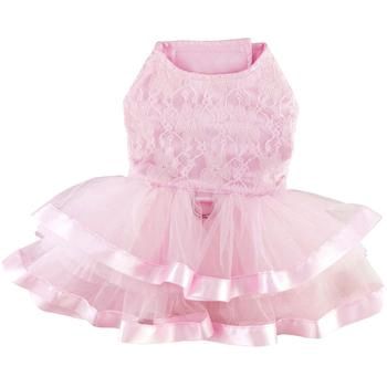 DD Pink Lace &amp; Ruffles Dog Dress