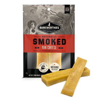 Barkworthies Smoked - Large Yak Cheese, 2pk *
