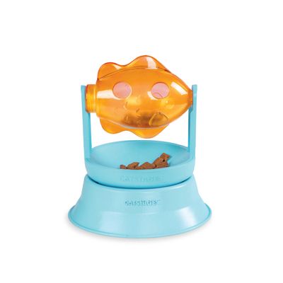 Catstages 2-in-1 Spinning Fish Treat Toy