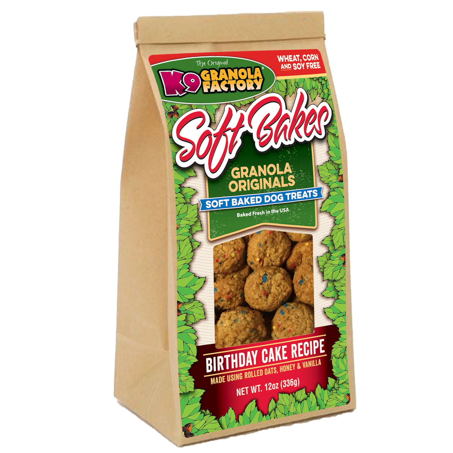 K9 Granola Soft Bakes - Birthday Cake, 12oz