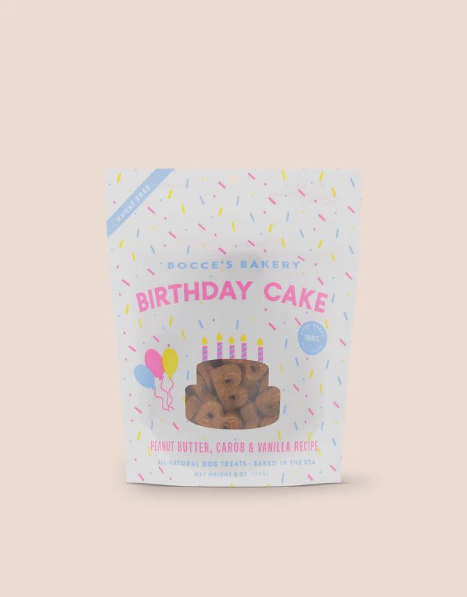 Bocce Bakery Birthday Cake Treats, 5oz