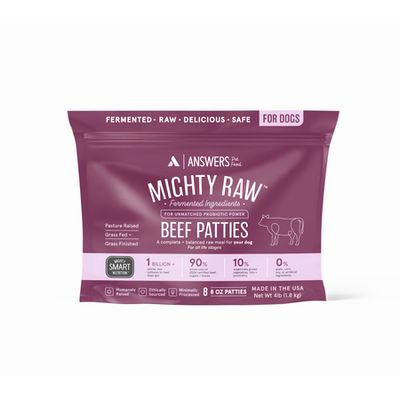 Answers Detailed Raw Beef Patties, 4lb