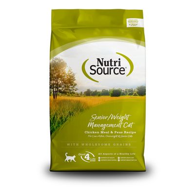 NutriSource Cat - Senior &amp; Weight Management, 12lb