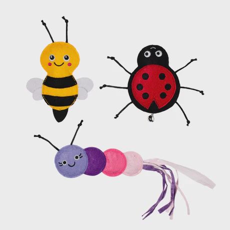 PetShop Living the Bug Life Cat Toy, 3pc