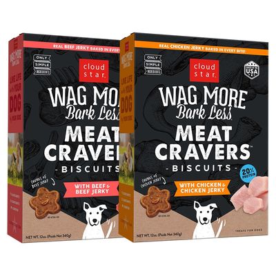 Wag More Bark Less Meat Cravers Biscuits, 12oz
