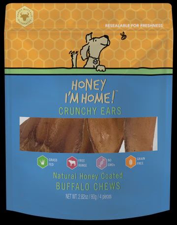 Honey I&#39;m Home - Honey Coated Crunchy Ears, 4pk