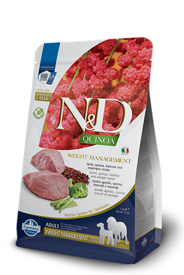 Farmina N&amp;D Quinoa Adult: Weight Management, Lamb, Medium &amp; Maxi