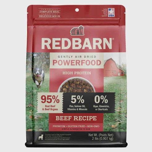 Redbarn Air-Dried Dog Food, 2lb, Recipe: Beef
